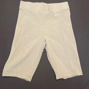 Olive green biker shorts